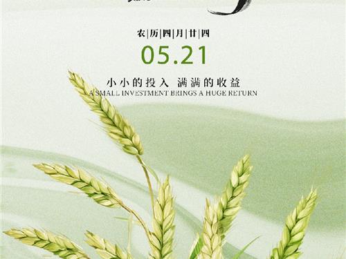 【广州国通】小满 | 小小投入 满满收益