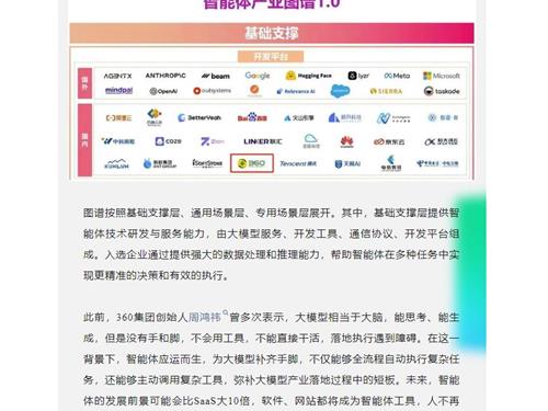 【国通未来】三六零首批入选信通院“智能体产业图谱1.0”
